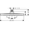 Hansgrohe Crometta horná sprcha S 240 1jet, chróm, 26723000