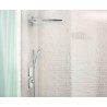 Hansgrohe ShowerSelect Glass termostatická batéria Highflow pod omietku pre 1 spotrebič a 1 výtok biela/chróm, 15735400