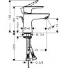 Hansgrohe Talis E páková umývadlová batéria 80 LowFlow s výpusťou s tiahlom chróm 71705000