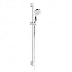 Hansgrohe Crometta sprchový set 1jet EcoSmart 9 l/min s tyčou 0,90m biela/chróm, 26539400