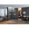 Hansgrohe Rainfinity prípojka hadice Porter 500 a poličkou L s držiakom sprchy sklo/chróm, 26843000