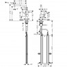 Hansgrohe Talis M54 drezová batéria 270 1jet s vyťahovacím výtokom, sBox, matná čierna, 72809670