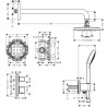 Hansgrohe Croma E sprchový systém 280 1jet s termostatom Ecostat E chróm, 27953000