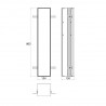 EMCO Asis Module Plus skrinka zabudovateľná 154 x 803 allumínium 975611000