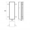 EMCO Asis Module Plus skrinka zabudovateľná 154 x 492 allumínium 975611005