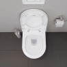 DURAVIT D-NEO set 2v1 závesná WC misa 37 x 54 cm, Rimless 2578090000 + WC sedátko SoftClose 0021690000, biela 45780900A1