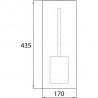 EMCO Asis Module Pure skrinka na zabudovanie 170 x 435 diamant. šedá 975551505