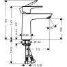 Hansgrohe Talis E umývadlová batéria 110 biela matná 71712700