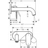 Hansgrohe Vernis Blend umývadlová batéria pod omietku, EcoSmart, chróm, 71576000