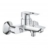 Grohe BAULOOP nástenný set 2v1, vaňová batéria s vaňovým setom Tempesta 1,75 m chróm, 434538