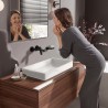 Hansgrohe Vivenis umývadlová batéria pod omietku pre montáž na stenu s výtokom 19,5cm matná čierna, 75050670