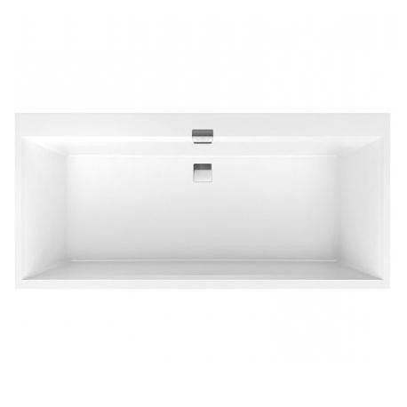 VILLEROY & BOCH Squaro Edge 12 duo vaňa 160 x 75 cm biela, Quaryl, UBQ160SQE2DV-01