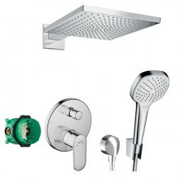 Hansgrohe Raindance E sprchový systém s bat vaňovú Vernis blend 71466000 chróm, 23238CT11