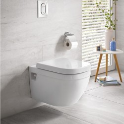 Grohe Euro Ceramic závesné WC 54 Rimless + sedátko so SoftClose, biela, 39538000SETSC