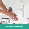 Hansgrohe Finoris stojánkový ventil 100 pre studenú vodu, EcoSmart, matná biela, 76013700