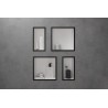 HANSGROHE XtraStoris Individual výklenok do steny matná biela s designovým rámom 300 x 300 x 100 mm leštený vzhľad zlata 560999