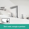 Hansgrohe Finoris 3-otvorová umývadlová batéria 160 s výpusťou Push-Open chróm, 76034000