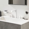 Hansgrohe Finoris 3-otvorová umývadlová batéria 160 s výpusťou Push-Open matná biela, 76034700