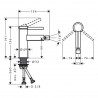Hansgrohe Finoris bidetová batéria s výpusťou Push-Open chróm, 76200000