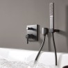 Hansgrohe Finoris vaňová batéria, pod omietku, so zabudovanou bezpečnostnou kombináciou matná čierna, 76416670