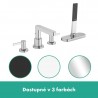 Hansgrohe Finoris 4-otvorová batéria na okraj vane, s sBox, chróm, 76444000