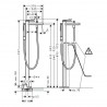 Hansgrohe Finoris vaňová batéria voľne stojaca na podlahe chróm, 76445000