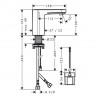 Hansgrohe Vernis Blend umývadlová batéria elektronická s vopred nastavenou teplotou, 6V, chróm, 71502000