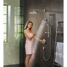 Hansgrohe Fixfit sprchové kolienko S so spätným ventilom, matná biela, 26453700