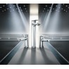 Hansgrohe Vernis Blend páková umývadlová batéria 70 s odtokovou súpravou s tiahlom, EcoSmart, matná čierna, 71550670