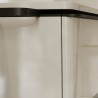 Hansgrohe Xelu Q skrinka pod zápustné umývadlo na dosku 1180 x 550 mm s 1 zásuvkou, biela s vysokým leskom, rukoväť matná čiern