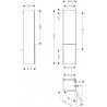 Hansgrohe Xelu Q vysoká skrinka 400 x 350 mm, pánty vpravo, biela s vysokým leskom, 54139700