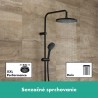 Hansgrohe Vernis Blend sprchový systém Showerpipe 240 1jet EcoSmart, s termostatom, matná čierna, 26428670