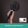 Hansgrohe Raindance Select S ručná sprcha 120 3jet P s prúdom PowderRain čierna matná 26014670