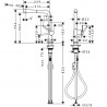 Hansgrohe Talis M54 drezová batéria 270 1jet s vyťahovacím výtokom chróm 72808000