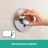 HANSGROHE ShowerSelect Comfort S batéria vaňová podomietková termostatická pre 2 spotrebiče chróm 15554000