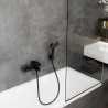 Hansgrohe Vernis Blend páková vaňová batéria na stenu, matná čierna, 71440670