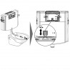 SANIT modul WC Ineo Plus S 450 s regulátorom, pre závesné WC do ľahkých priečok, 90.743.00..S000