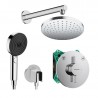 Hansgrohe DuoTurn S sprchový systém s hlavovou a ručnou sprchou PULSIFY 3jet EcoSmart, chróm 442503