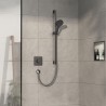 HANSGROHE ShowerSelect Comfort Q batéria sprchová podomietková termostatická pre 1 spotrebič kartáčovaný čierny chróm 15581340