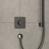 HANSGROHE ShowerSelect Comfort Q batéria sprchová podomietková termostatická pre 1 spotrebič kartáčovaný čierny chróm 15581340