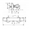 Hansgrohe Ecostat termostatická sprchová batéria 1001 CL chróm, 13211000