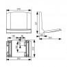 SANIT sedátko do sprchy sklopné LifeStyle biele s nosnosťou max.250 kg, odnímateľné , 54.002.01..0000