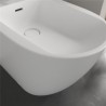 VILLEROY & BOCH Subway 3.0 samostatne stojací bidet s otvorom, s prepadom, 370 x 600 mm, Stone White, s CeramicPlus, 447100RW