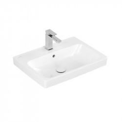 VILLEROY & BOCH Architectura umývadlo 600 x 445 mm s prepadom, s otvorom na batériu, biela 4A876001