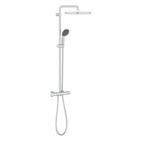 Grohe Vitalio Start sprchový systém 250 Cube EcoJoy 9,5 l/min, 2 prúdy s termostatom, chróm, 26696000