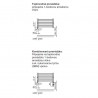 ZEHNDER Zeta radiátor 1600 x 500 mm pre teplovod/kombi prevádzku chróm, PQ6C-160-050