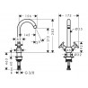 Hansgrohe Logis Classic M32 kohútiková drezová batéia 220 typ J chróm, 71285000