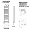 ZEHNDER Aura radiátor 1856 x 600 mm rovný chróm PBCN-180-060