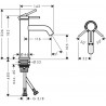 HANSGROHE Tecturis S 110 batéria umývadlová stojanková, EcoSmart+, chróm 73311000