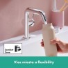 HANSGROHE Tecturis S 110 batéria umývadlová stojanková, CoolStart, EcoSmart+, chróm 73321000